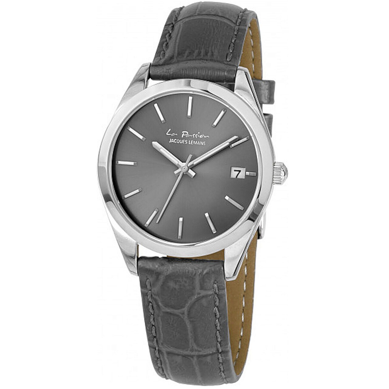 Ceas de dama Jacques Lemans LP-132A La Passion, 34mm, 10ATM, Argintiu