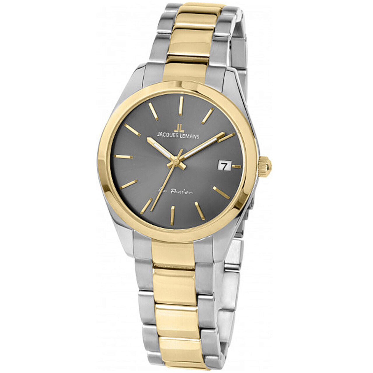 Ceas de dama Jacques Lemans 1-2084G La Passion, 30mm, 10ATM, Auriu