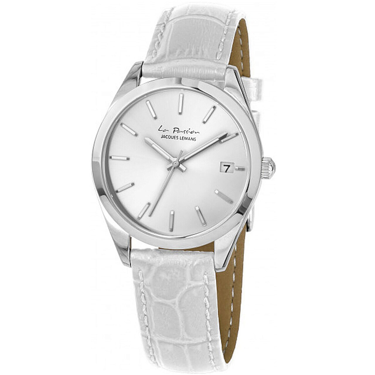 Ceas de dama Jacques Lemans LP-132B La Passion, 34mm, 10ATM, Argintiu