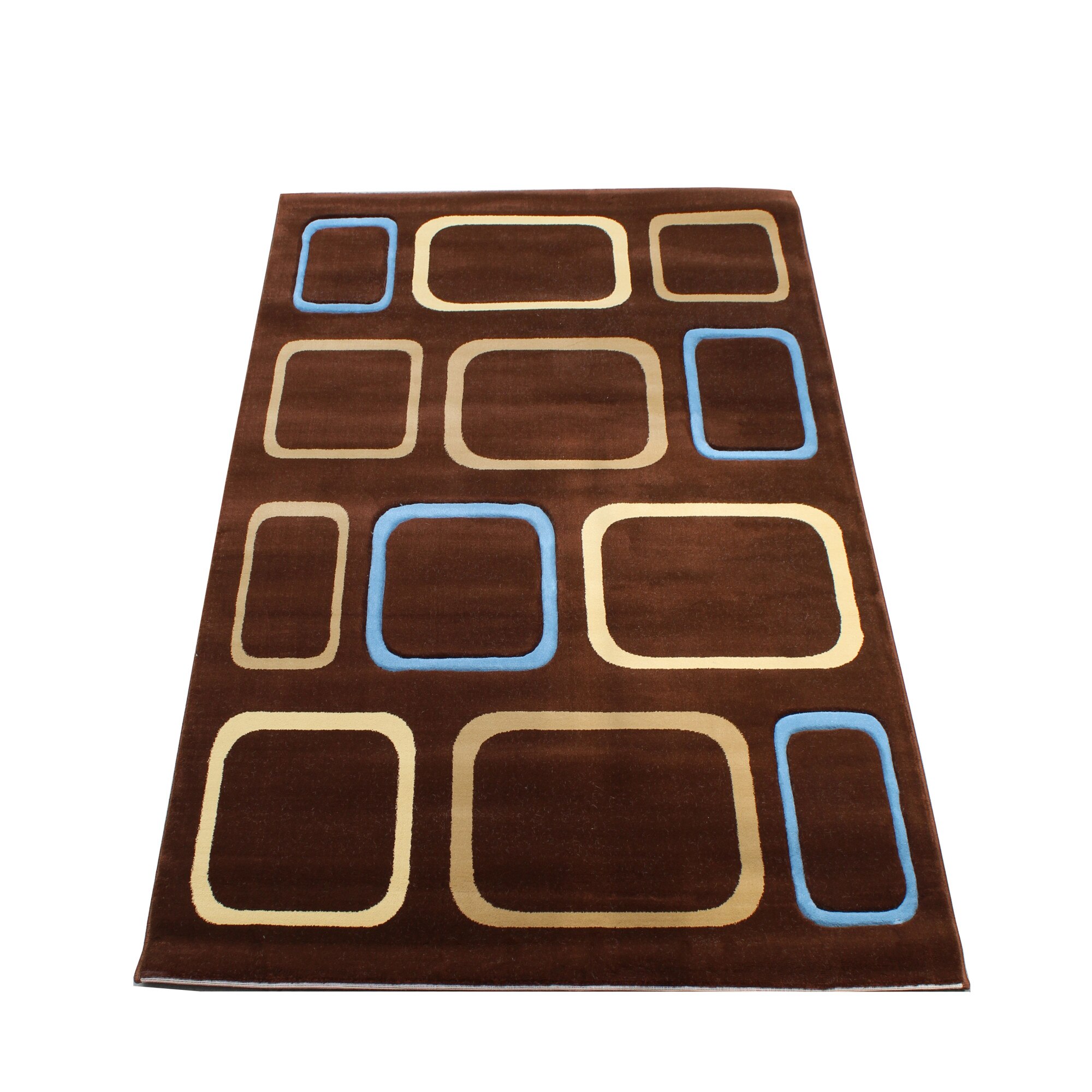 Covor interior Silver , 133x200 cm, polipropilena heat set, inaltime plus 9 mm, gramaj 2000g/mp, model maro