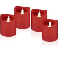 Set de 4 lumanari electrice led