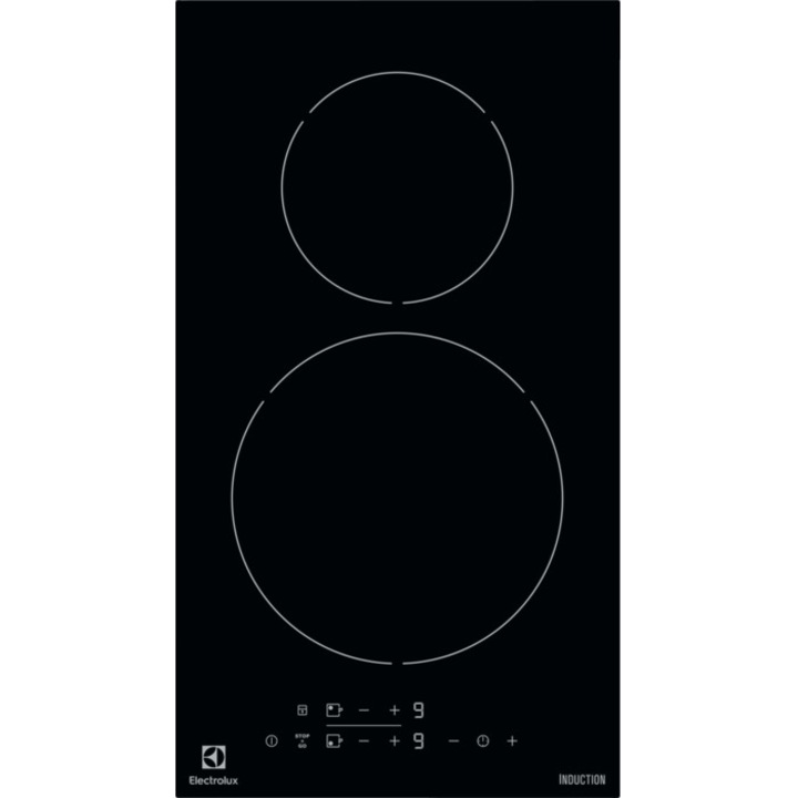 Plita incorporabila Electrolux EHH3320NVK, Inductie, 2 zone de gatit, Touch control, Timer, Ceramica