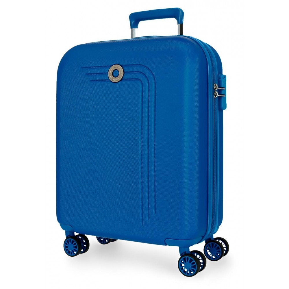Troler ABS cabina 55 cm 4 roti Movom Riga albastru