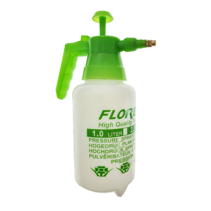 Pompa manuala cu pulverizator, Flores, cu recipient gradat de 1 Litru 1 l