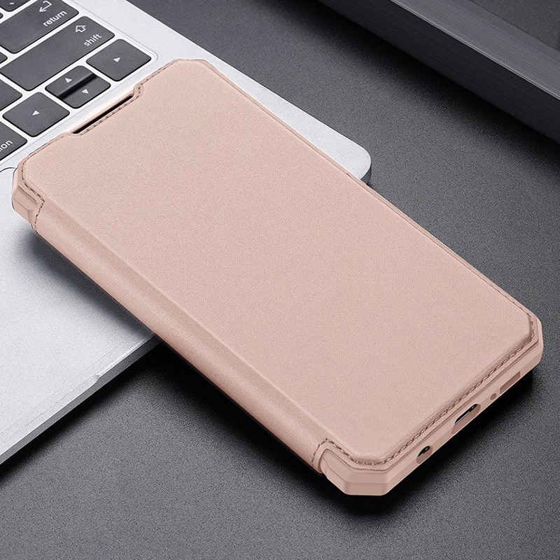 Husa Carte Dux Ducis Skin X pentru Samsung Galaxy A72, Antisoc, Roz