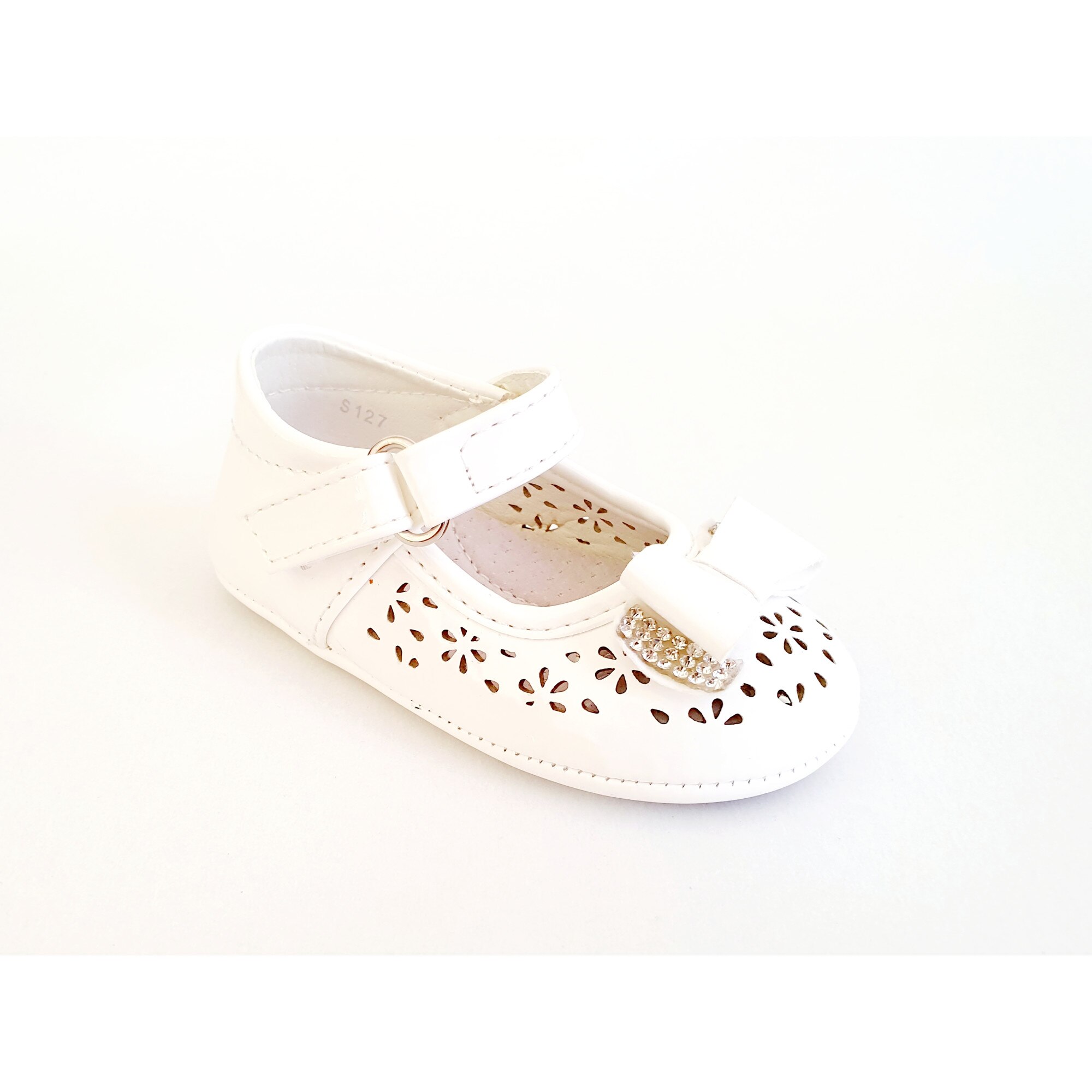 Pantofi fete, MRS, alb, marimea 18