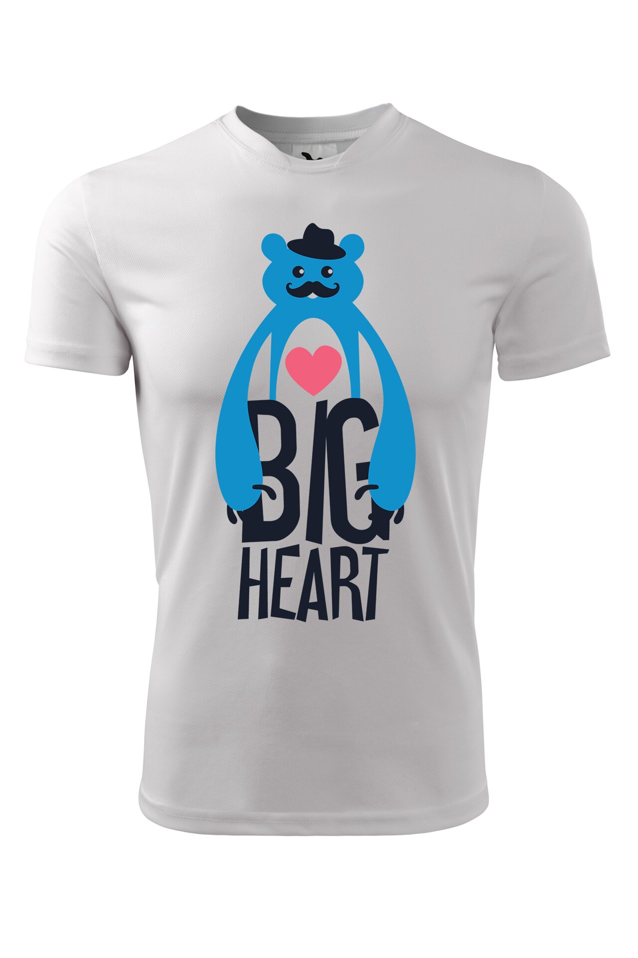 Tricou personalizat, Big Heart, Adler, Alb