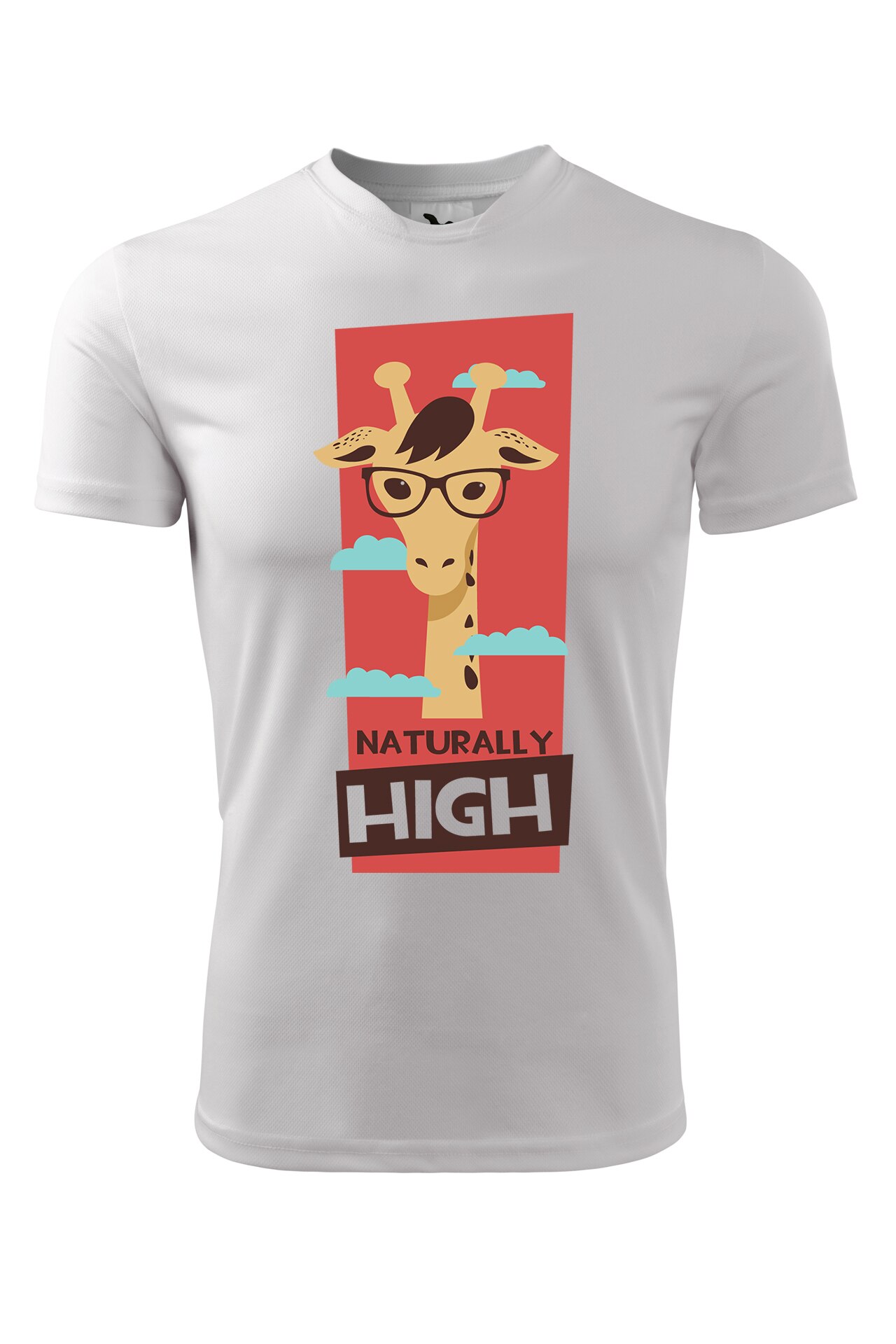 Tricou personalizat, Naturally High, Adler, Alb