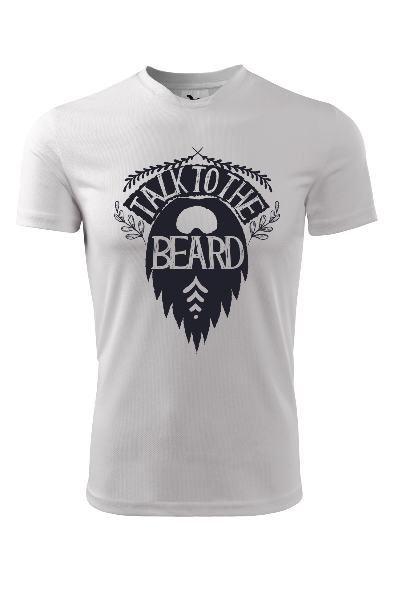 Tricou personalizat, Talk To The Beard, Adler, Alb