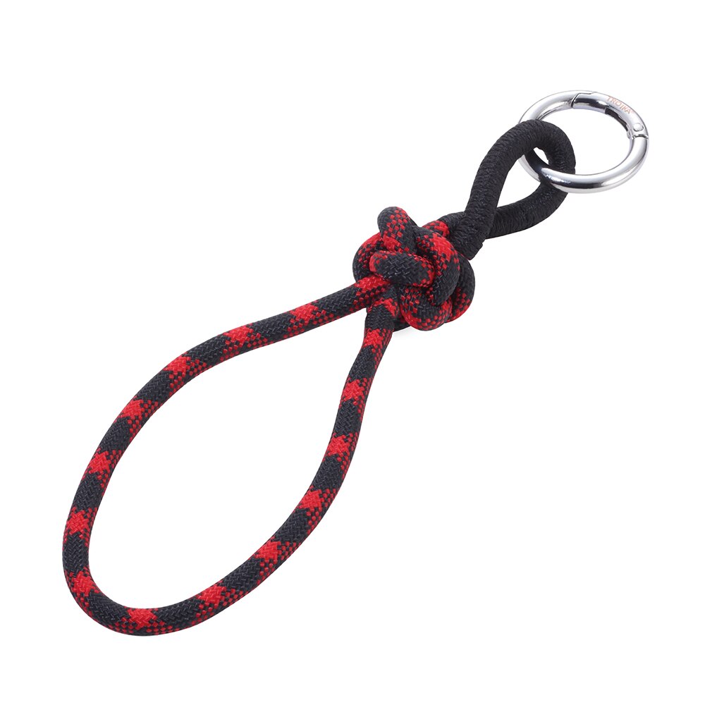 Breloc - Rope with Knot - Black and Red, Troika, Rosu / Negru, Textil