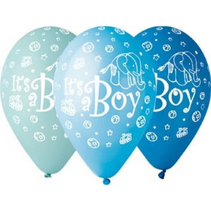 Set 5 baloane latex, It's a boy, 30 cm