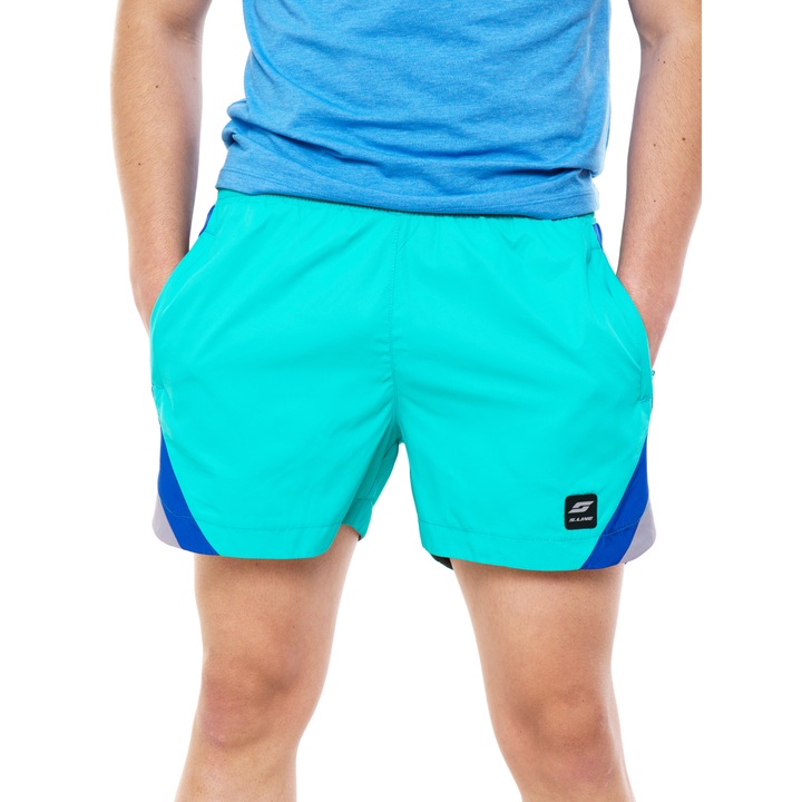 Мъжки бермуди S-Line New Summer, тюркоазени, Оранжев