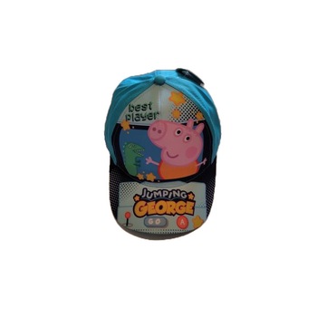 Sapca baieti, Peppa Pig, George, albastru, 52 cm, 4-7 ani Sapca baieti, Peppa Pig, George, albastru, 52 cm, 4-7 ani