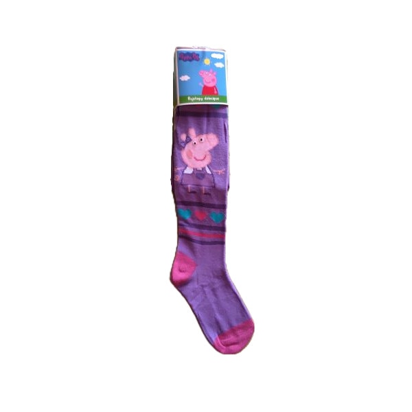 Ciorapi cu chilot fetita, Peppa Pig, mov, 7-8 ani, 122-128 cm