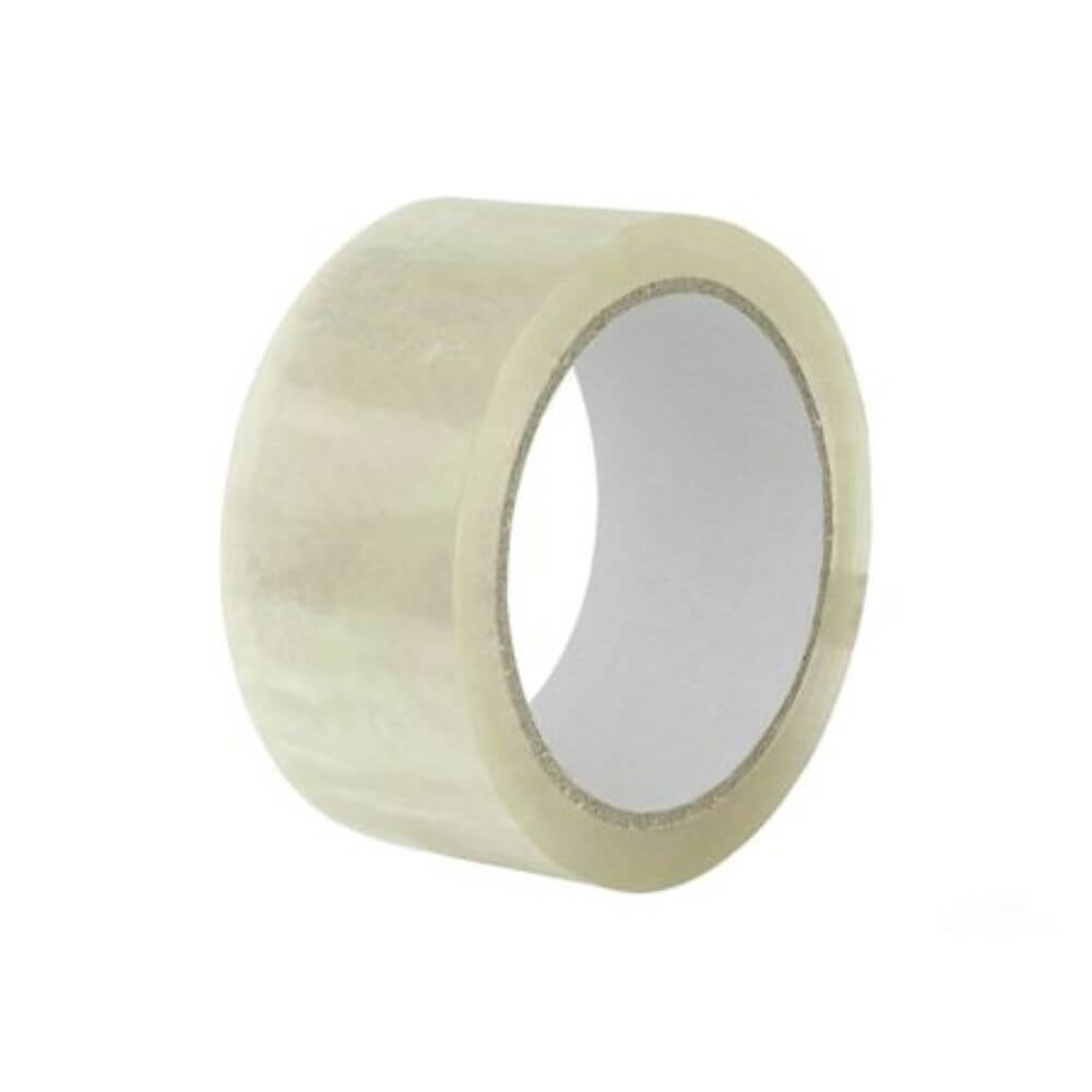 Set 36 Role Banda Adeziva Solvent Transparent, 48mm x 66m pentru Ambalare si Paletizare