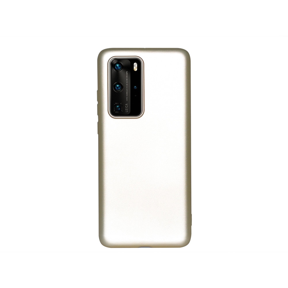 Husa de protectie spate Level pentru Huawei P40 Pro, Silicon, Golden