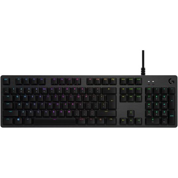 Tastatura gaming mecanica Logitech G512, Iluminare RGB, Switch GX Blue, US INT'L , Carbon
