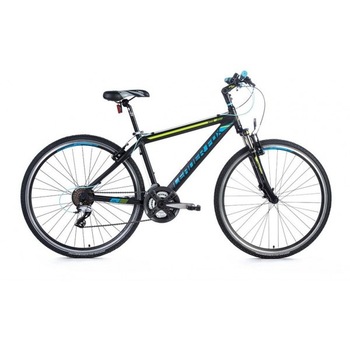 Bicicleta de cross Leader Fox Vitis Gent, 21 viteze, roata 28 inch, cadru 17 inch, suspensie, negru mat-albastru Bicicleta de cross Leader Fox Vitis Gent, 21 viteze, roata 28 inch, cadru 17 inch, suspensie, negru mat-albastru
