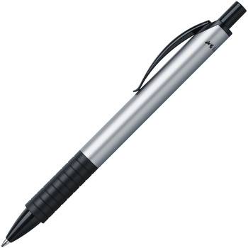 Pix cu mecanism Faber-Castell Basic, mina M, argintiu Pix cu mecanism Faber-Castell Basic, mina M, argintiu