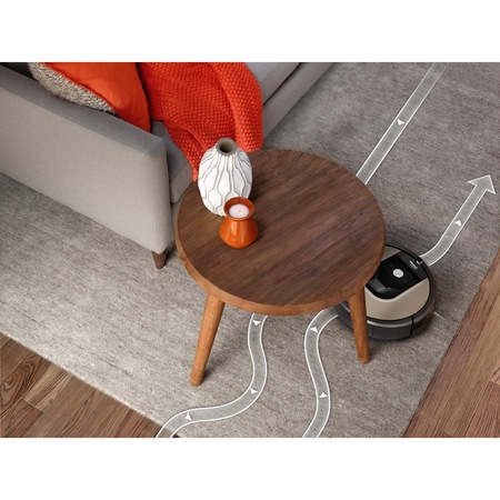 Robot de aspirare Roomba 974, WiFi, putere de aspirare mare, perii duble multi-suprafata, navigatie camere multiple, se reincarca si reia, tehnologie Dirt De