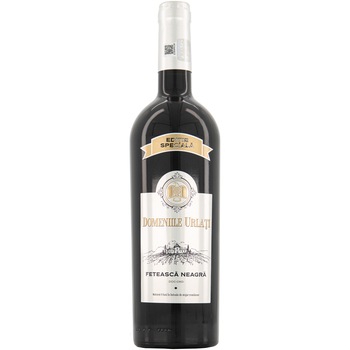 Vin Rosu Domeniile Urlati Feteasca Neagra, Sec 0.75l Vin Rosu Domeniile Urlati Feteasca Neagra, Sec 0.75l