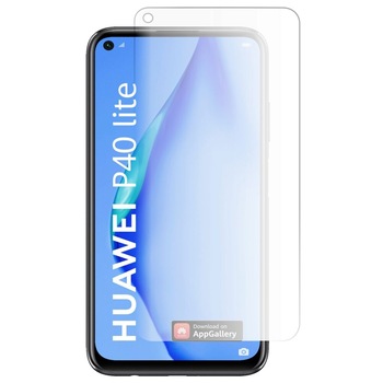Folie Protectie Sticla Flexibila MyScreen Hybrid pentru Huawei P40 Lite, Structura Incasabila, 8H, 0.15 mm, Transparenta