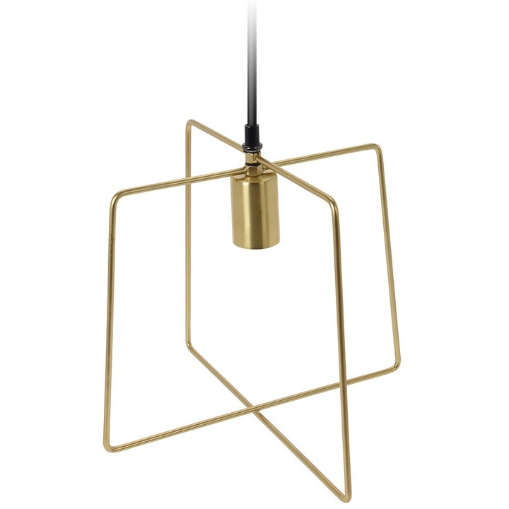 Метална висяща лампа Loft, Златиста