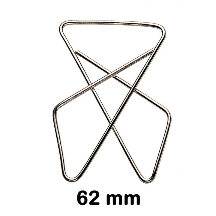 Кламери Mariposa Plus, 62 мм, 12 броя