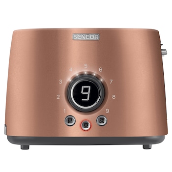 Prajitor de paine Sencor STS 6056GD, 1000 W, 9 trepte, Auriu Prajitor de paine Sencor STS 6056GD, 1000 W, 9 trepte, Auriu