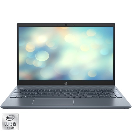Laptop HP Pavilion 15-cs3011nq cu procesor Intel® Core™ i5-1035G1 pana la 3.60 GHz, 15.6", Full HD, 8GB, 256GB SSD, Intel® UHD Graphics, Free DOS, Blue