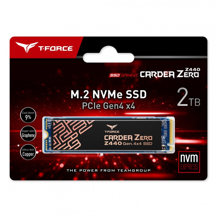 Solid State Drive (SSD) Team Group T-Force Cardea Zero Z440 2TB M.2 NVMe PCIe Gen4 x4