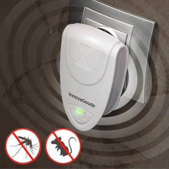 Aparat cu Ultrasunete Impotriva Insectelor si Rozatoarelor, Alb180 mp Aparat cu Ultrasunete Impotriva Insectelor si Rozatoarelor, Alb180 mp