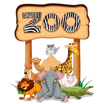 Autocolant imprimat pentru usa, Orafol, animalele de la zoo, multicolor, 92x205 cm Autocolant imprimat pentru usa, Orafol, animalele de la zoo, multicolor, 92x205 cm
