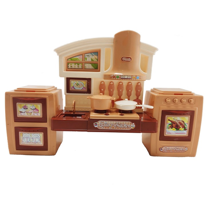 Bucatarie moderna cu sunete si lumini 45 x 30 cm