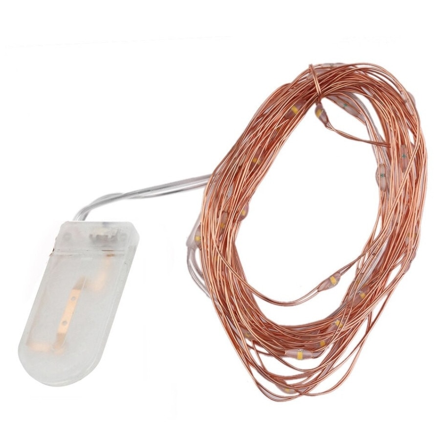 Ghirlanda lumini tip zana, micro fairy, 115 cm, 10 led-uri, lumina alb rece