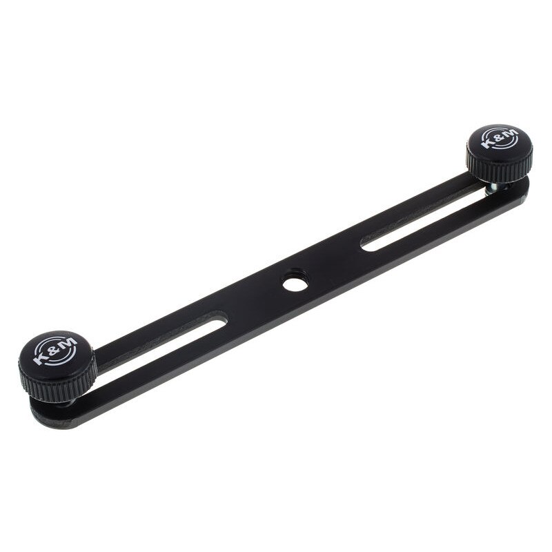 Adaptor Stativ Doua Microfoane, K&M, negru