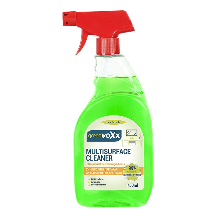 Универсален почистващ препарат Green Voxx, 750 ml