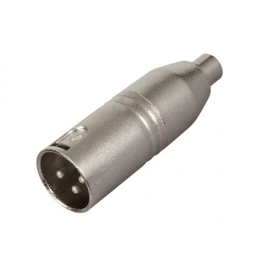 Adaptor Audio, Dap Audio, RCA mama la XLR tata, Argintiu