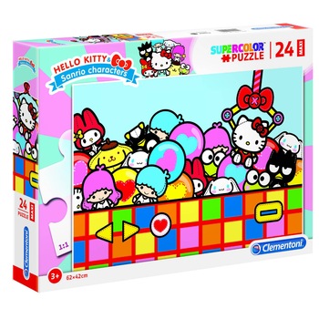 Puzzle Maxi Clementoni, Hello Kitty, 24 piese Puzzle Maxi Clementoni, Hello Kitty, 24 piese