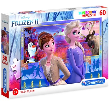 Puzzle Clementoni, Disney Frozen II, 60 piese Puzzle Clementoni, Disney Frozen II, 60 piese
