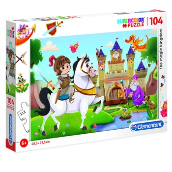 Puzzle Clementoni, The Magic Kingdom, 104 piese Puzzle Clementoni, The Magic Kingdom, 104 piese