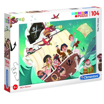 Puzzle Clementoni, The pirates, 104 piese Puzzle Clementoni, The pirates, 104 piese