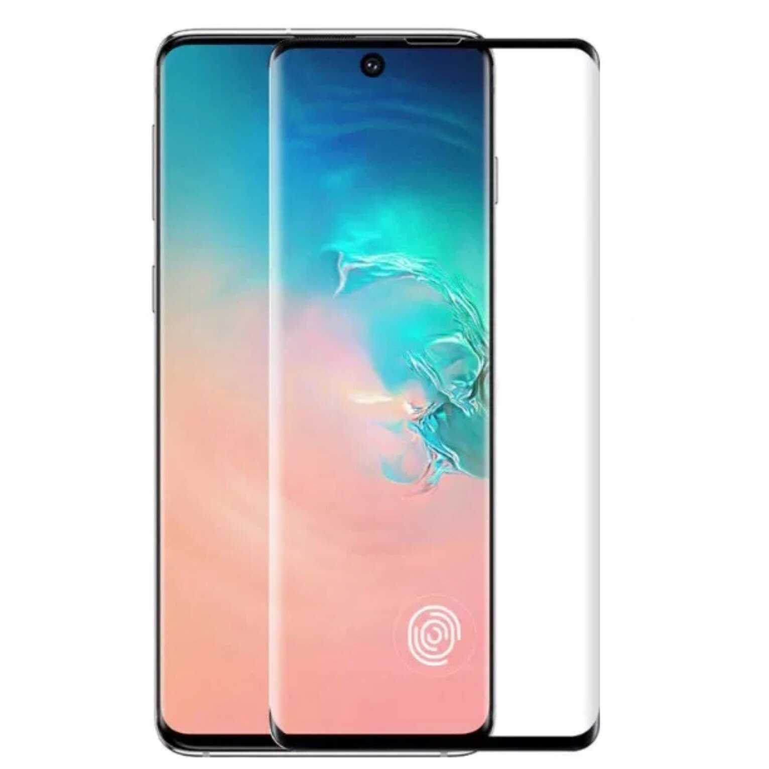 Folie protectie de sticla securizata, duritate 9H, pentru Samsung Galaxy S20 Ultra, Negru-Transparent, BBL1549