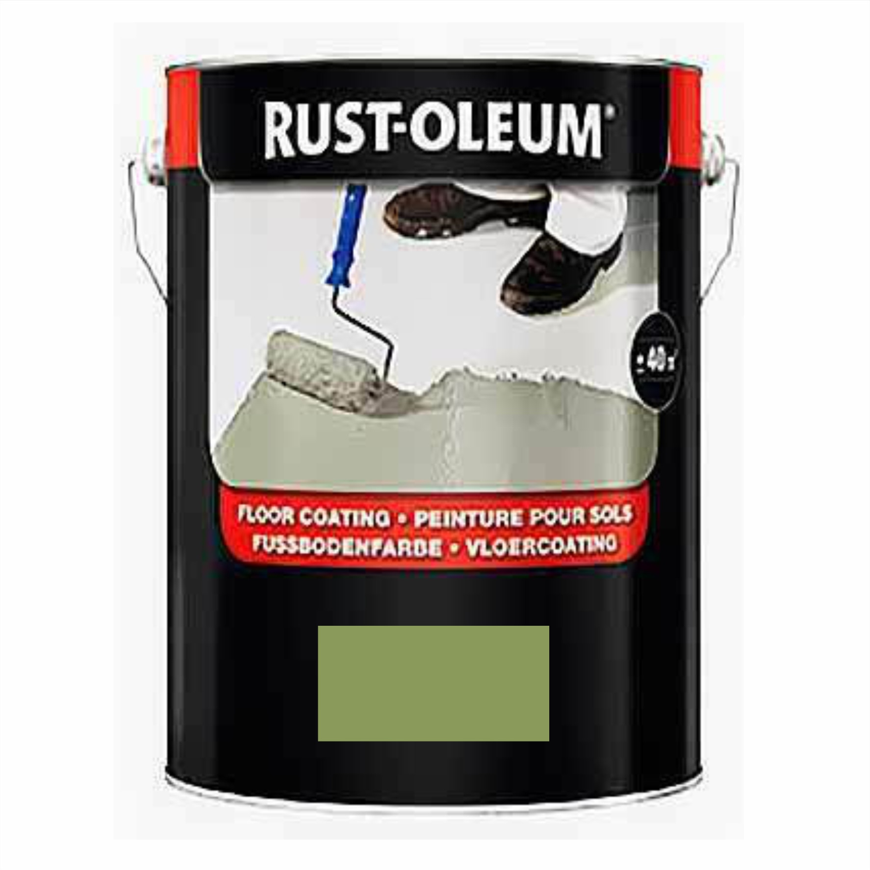 Vopsea Alchidica Exterior 7100 Rust Oleum Verde Deschis 5 Litri