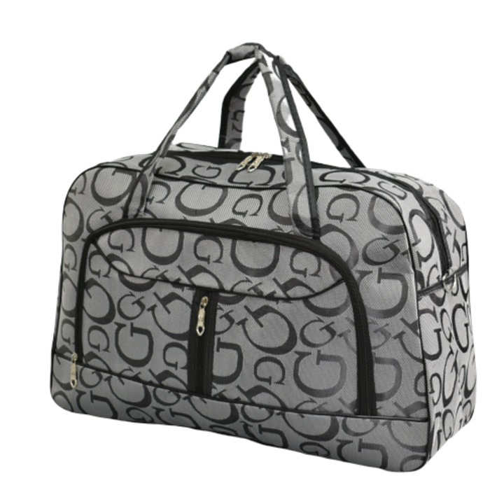 Geanta de voiaj 32003, 53/34/19 cm, Textil, Gri