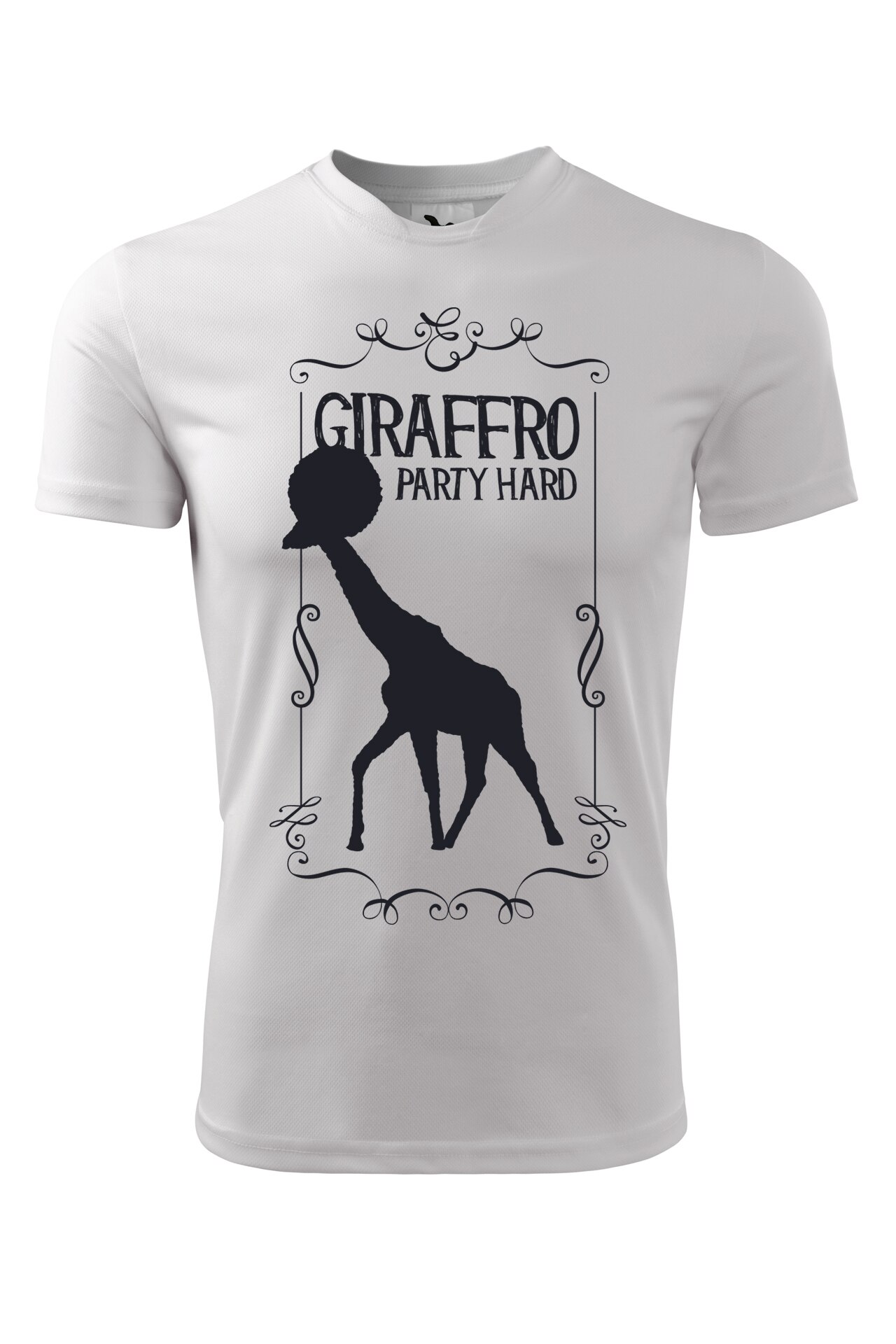 Tricou personalizat, Party Hard, Adler, Alb