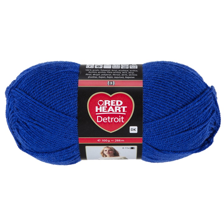 Red Heart Detroit 00133 textil fonal, horgoláshoz és kötéshez, akril, 266 m, kék