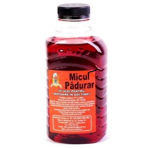 Ulei Amestec 2 Timpi,Micul Padurar,0.5L,Rosu