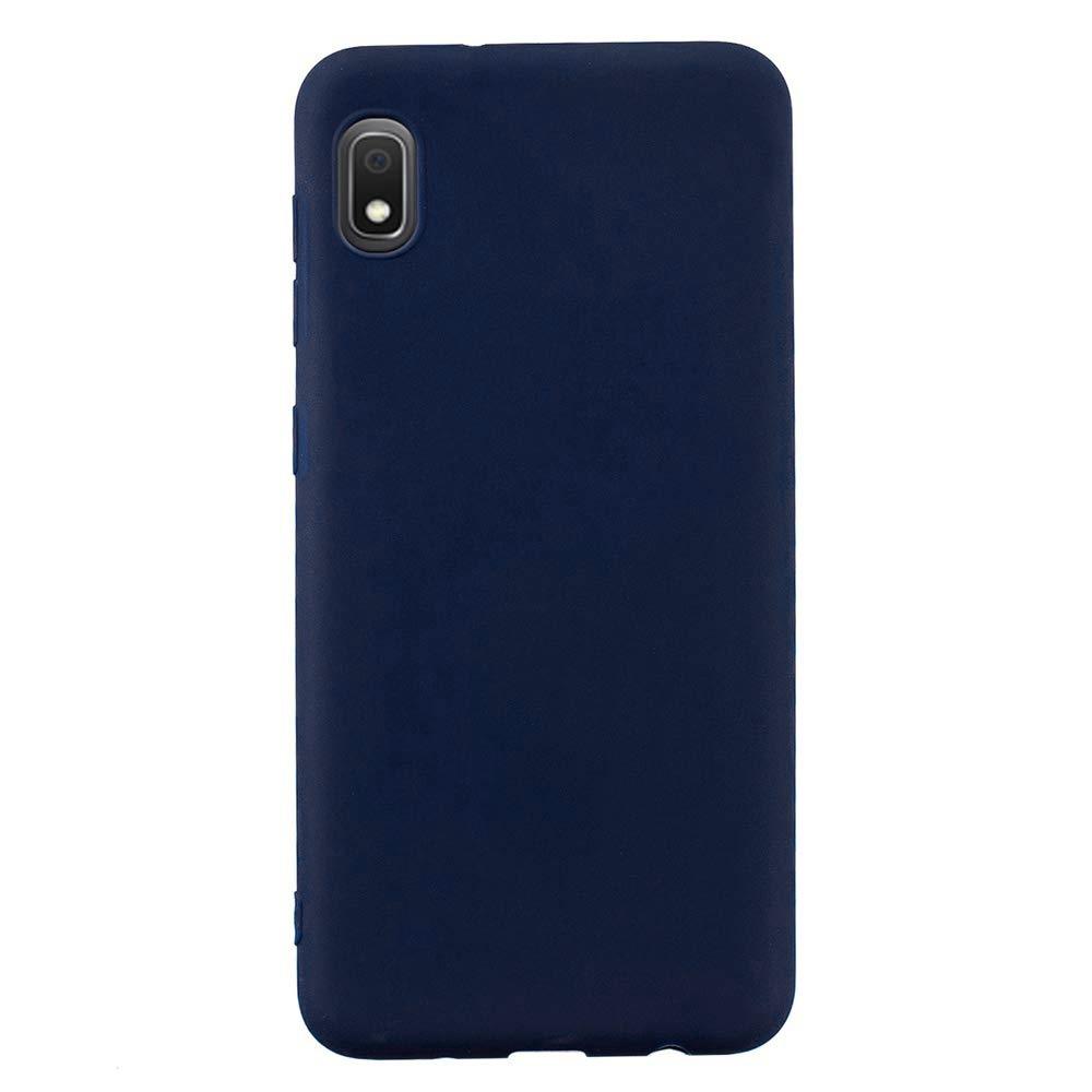 Husa silicon Samsung Galaxy A10e Matte, Antisoc, TPU Albastru