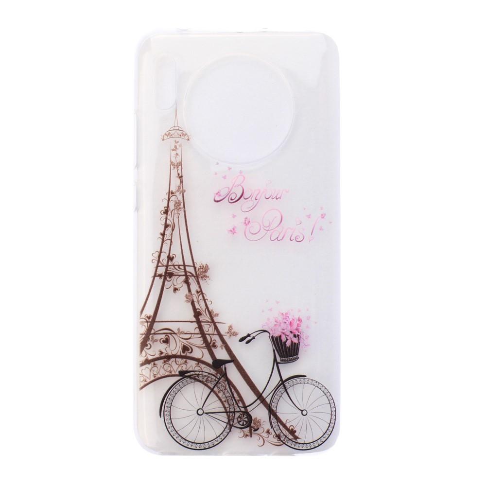 Husa silicon Huawei Mate 30 model Bonjour Paris, Antisoc, TPU Multicolor